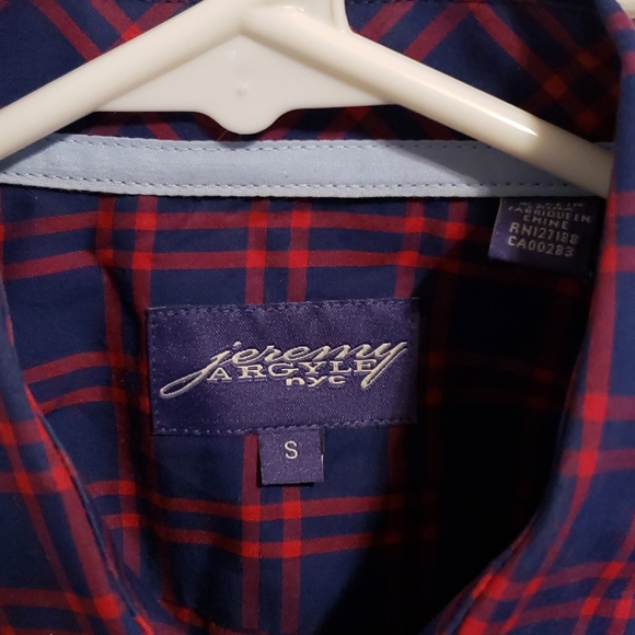 Jeremy Argyle Red and Blue Button Down - Picture 3 of 3